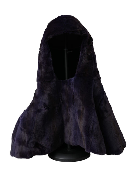 Dolce &amp; Gabbana Gorro cruzado de piel de comadreja negro