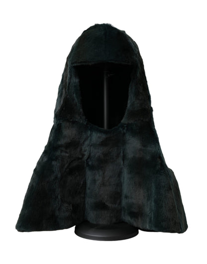 Dolce &amp; Gabbana Gorro cruzado de piel de comadreja negro