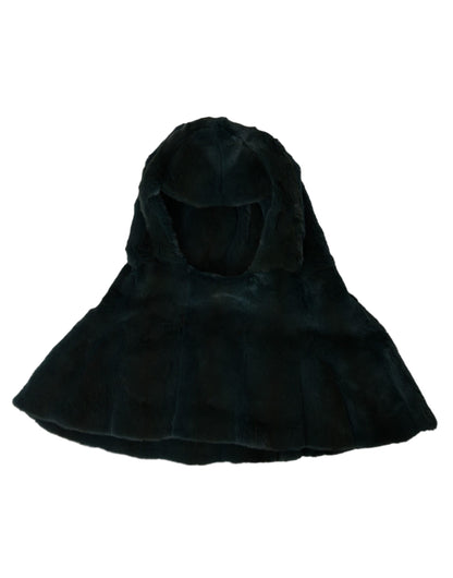 Dolce &amp; Gabbana Gorro cruzado de piel de comadreja negro