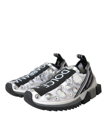 Dolce &amp; Gabbana Zapatillas deportivas con cristales Sorrento blancos Zapatos