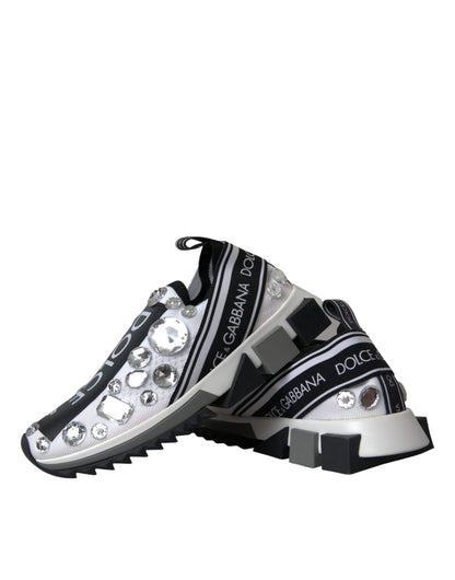 Dolce &amp; Gabbana Zapatillas deportivas con cristales Sorrento blancos Zapatos