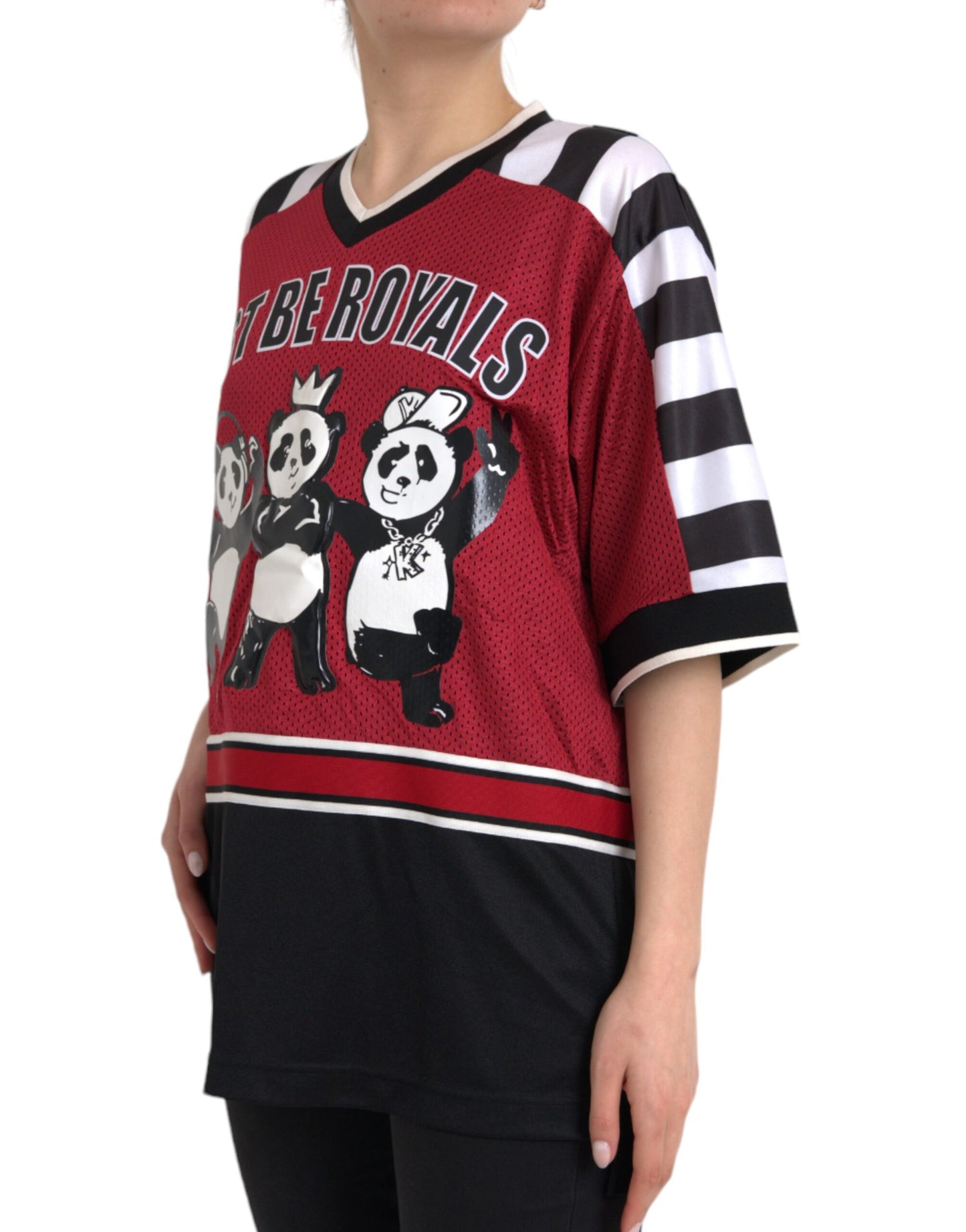 Dolce &amp; Gabbana Multicolor Royals Panda Oversized T-shirt
