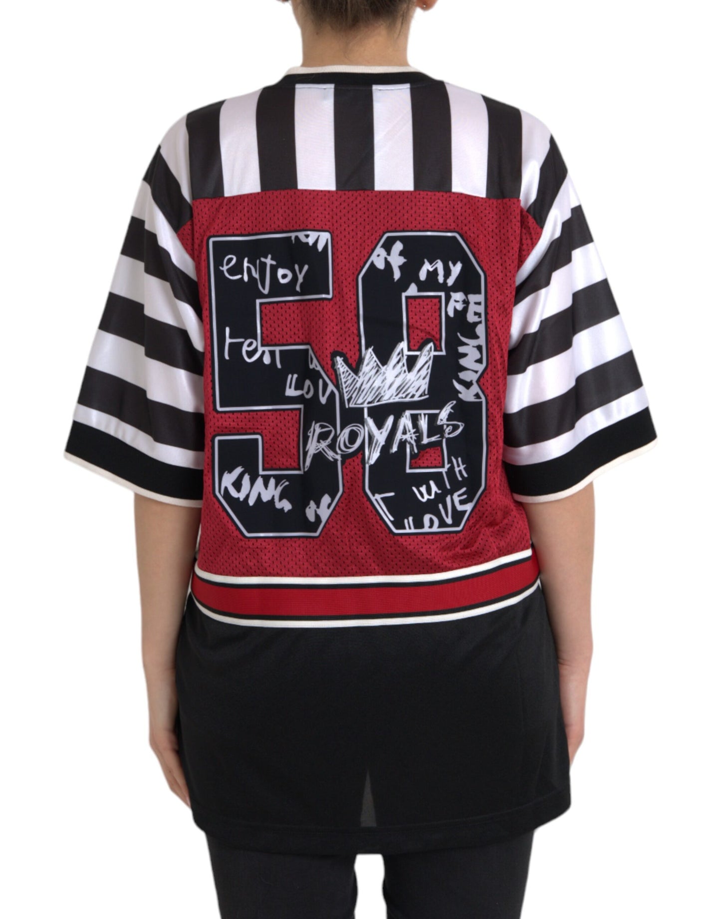 Dolce &amp; Gabbana Multicolor Royals Panda Oversized T-shirt