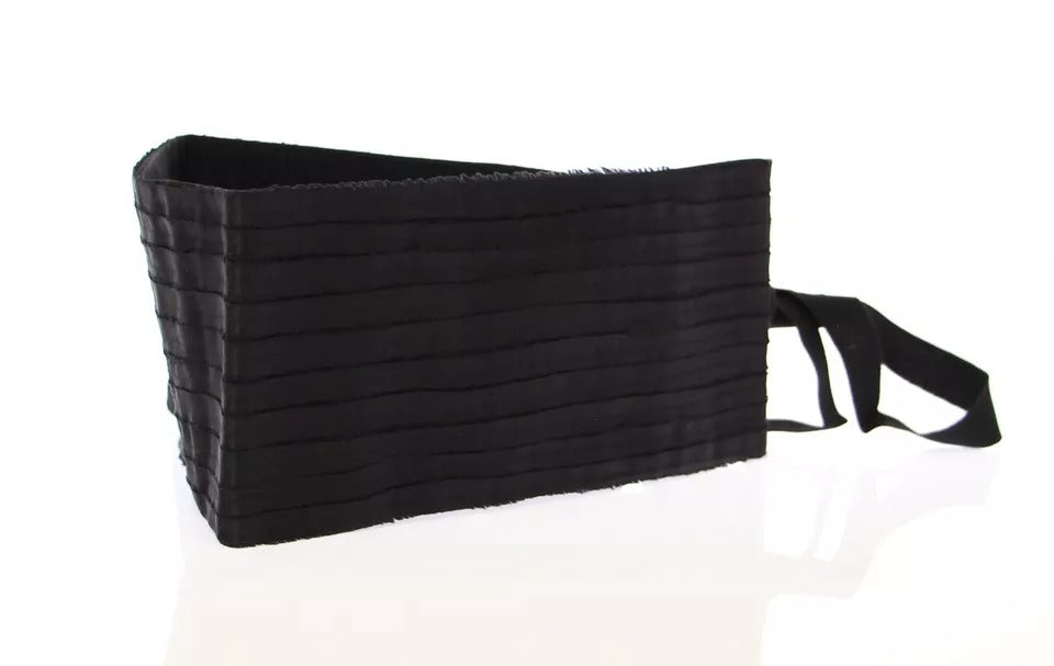 Ceinture de smoking en soie noire Dolce &amp; Gabbana pour femme