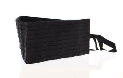 Ceinture de smoking en soie noire Dolce &amp; Gabbana pour femme