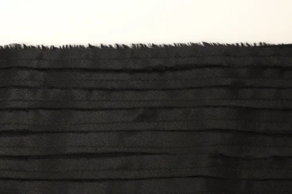 Ceinture de smoking en soie noire Dolce &amp; Gabbana pour femme