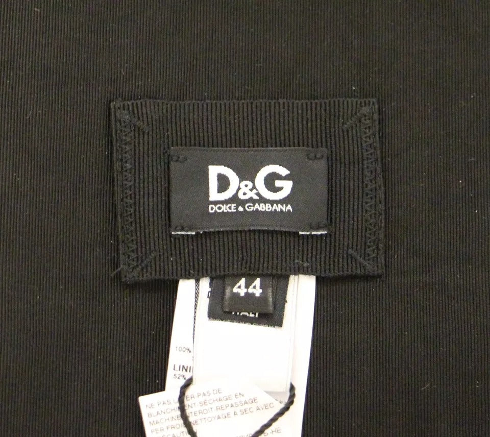 Ceinture de smoking en soie noire Dolce &amp; Gabbana pour femme