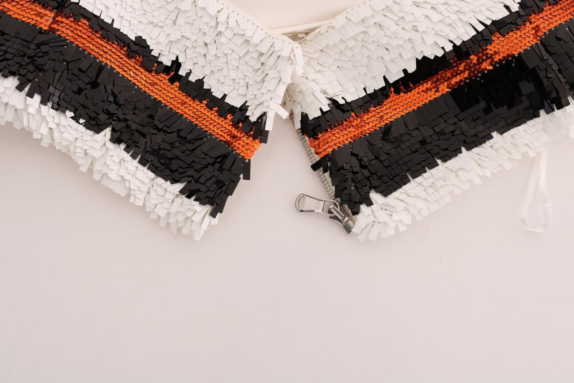 Dolce &amp; Gabbana Top Bustier con Lentejuelas en Tonos Vibrantes