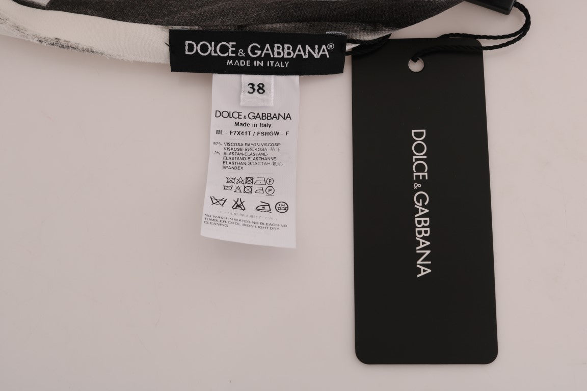 Dolce &amp; Gabbana Blusa elástica elegante a rayas