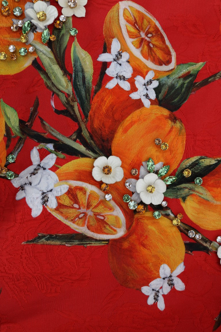 Dolce &amp; Gabbana Blusa de crepé adornada con estampado de flores