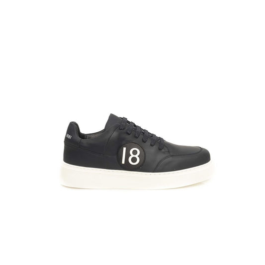 Cerruti 1881 Blue Cowhide Men's Sneaker