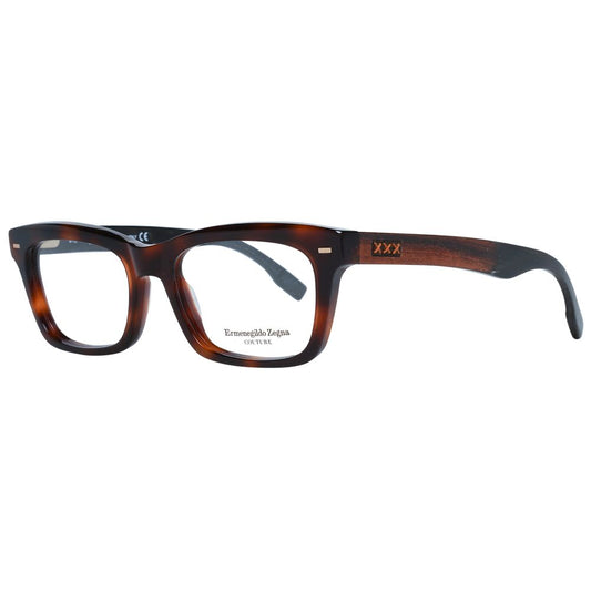 Ermenegildo Zegna Brown Men Glasses Frame