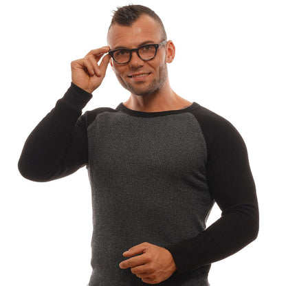 Ermenegildo Zegna Black Men Glasses Frame
