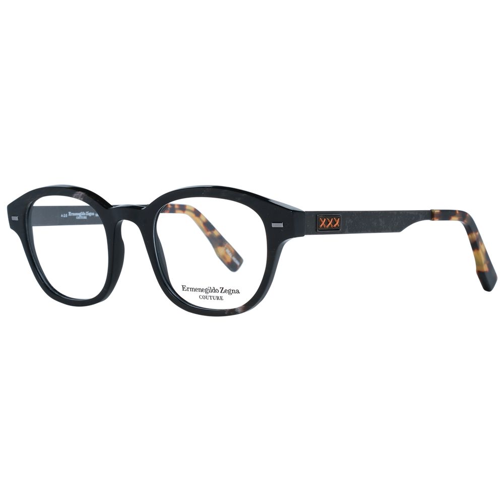 Ermenegildo Zegna Brown Men Glasses Frame
