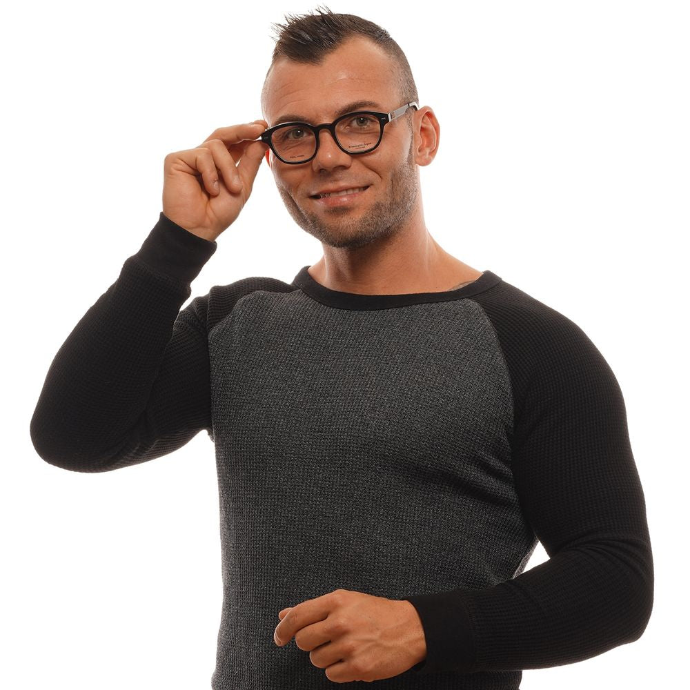 Ermenegildo Zegna Black Men Glasses Frame
