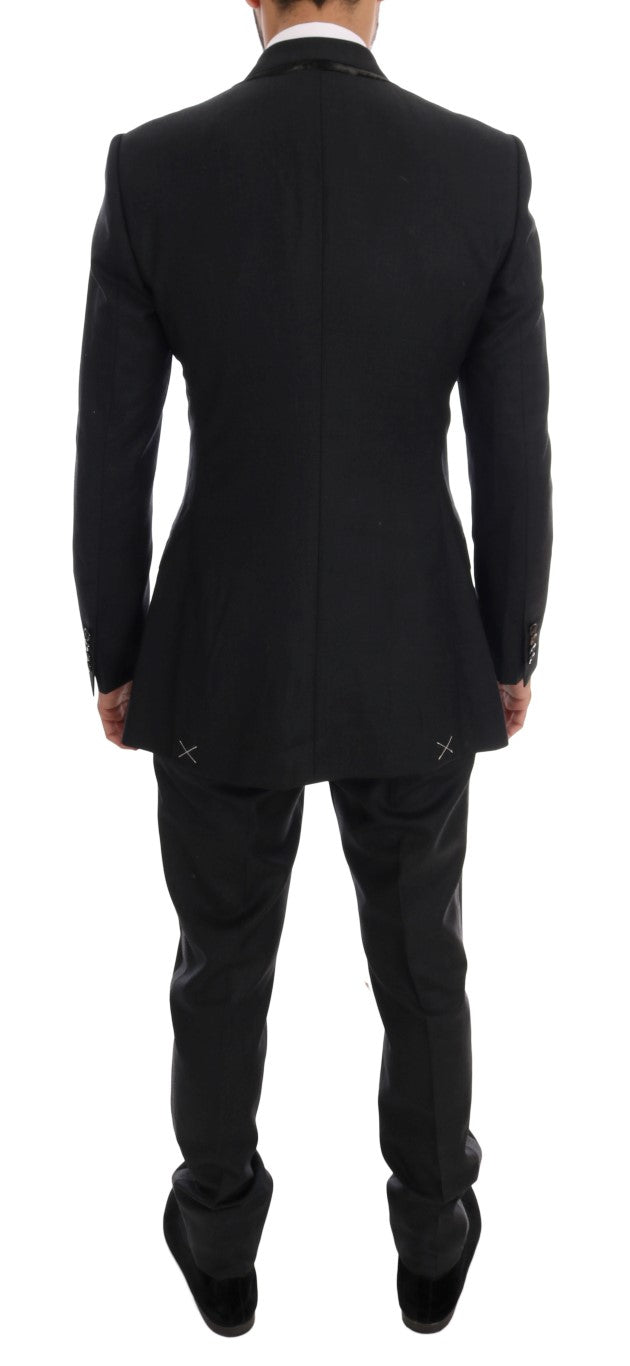 Dolce & Gabbana Elegant Gray Double Breasted Wool Suit – IT44 | XS par Dolce & Gabbana | Disponible sur Sandy Store ByNet
