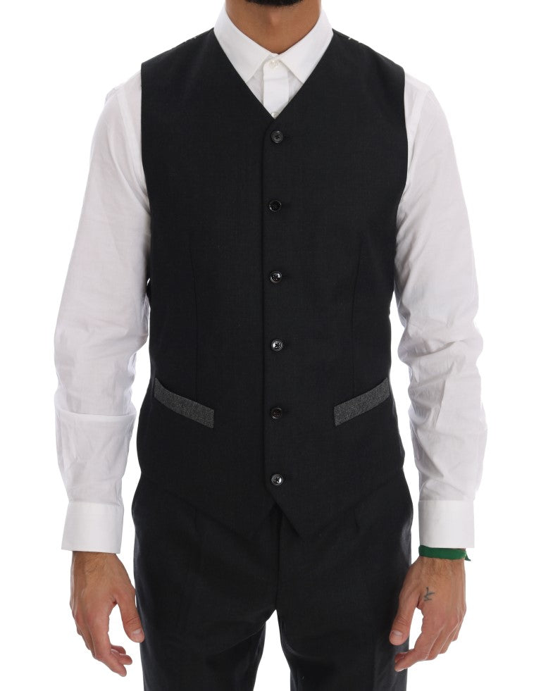 Dolce & Gabbana Elegant Gray Double Breasted Wool Suit – IT44 | XS par Dolce & Gabbana | Disponible sur Sandy Store ByNet