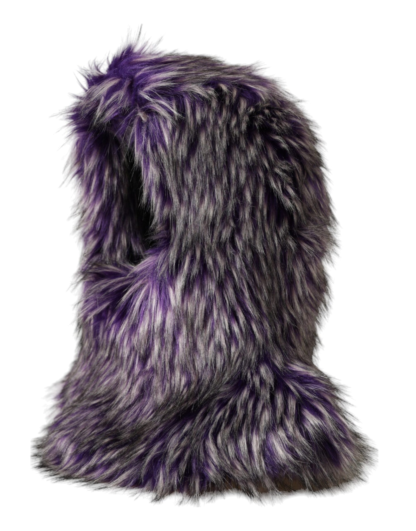 Dolce &amp; Gabbana Gorro cruzado de piel sintética morado para toda la cabeza