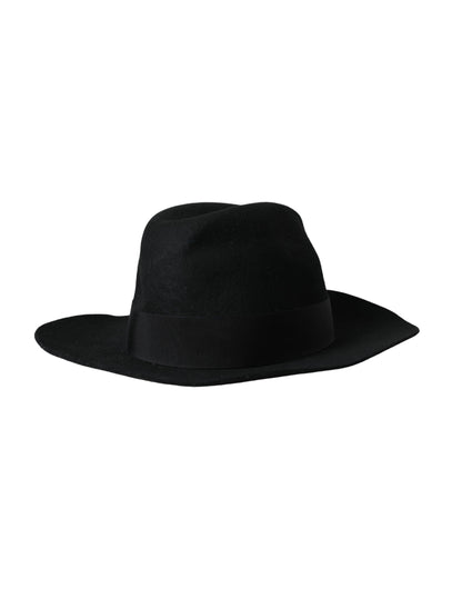 Dolce &amp; Gabbana Sombrero Fedora Trilby Conejo Negro Mujer