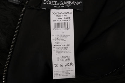 Dolce &amp; Gabbana Exquisitos mini shorts de piel de visón negro