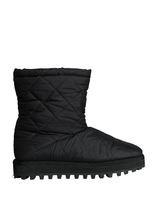 Dolce &amp; Gabbana Botas De Media Pantorrilla Acolchadas De Nylon Negro Para Hombre Zapatos