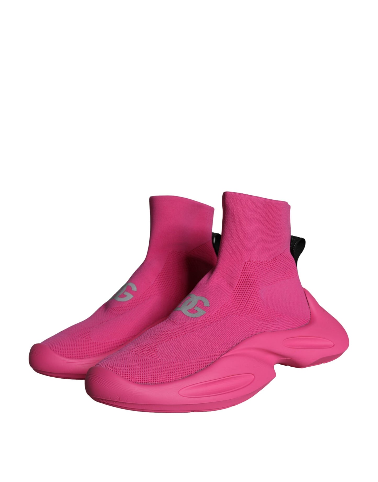 Dolce & Gabbana Pink Logo Print Slip On Socks Sneakers Shoes – EU44/US11 par Dolce & Gabbana | Disponible sur Sandy Store ByNet