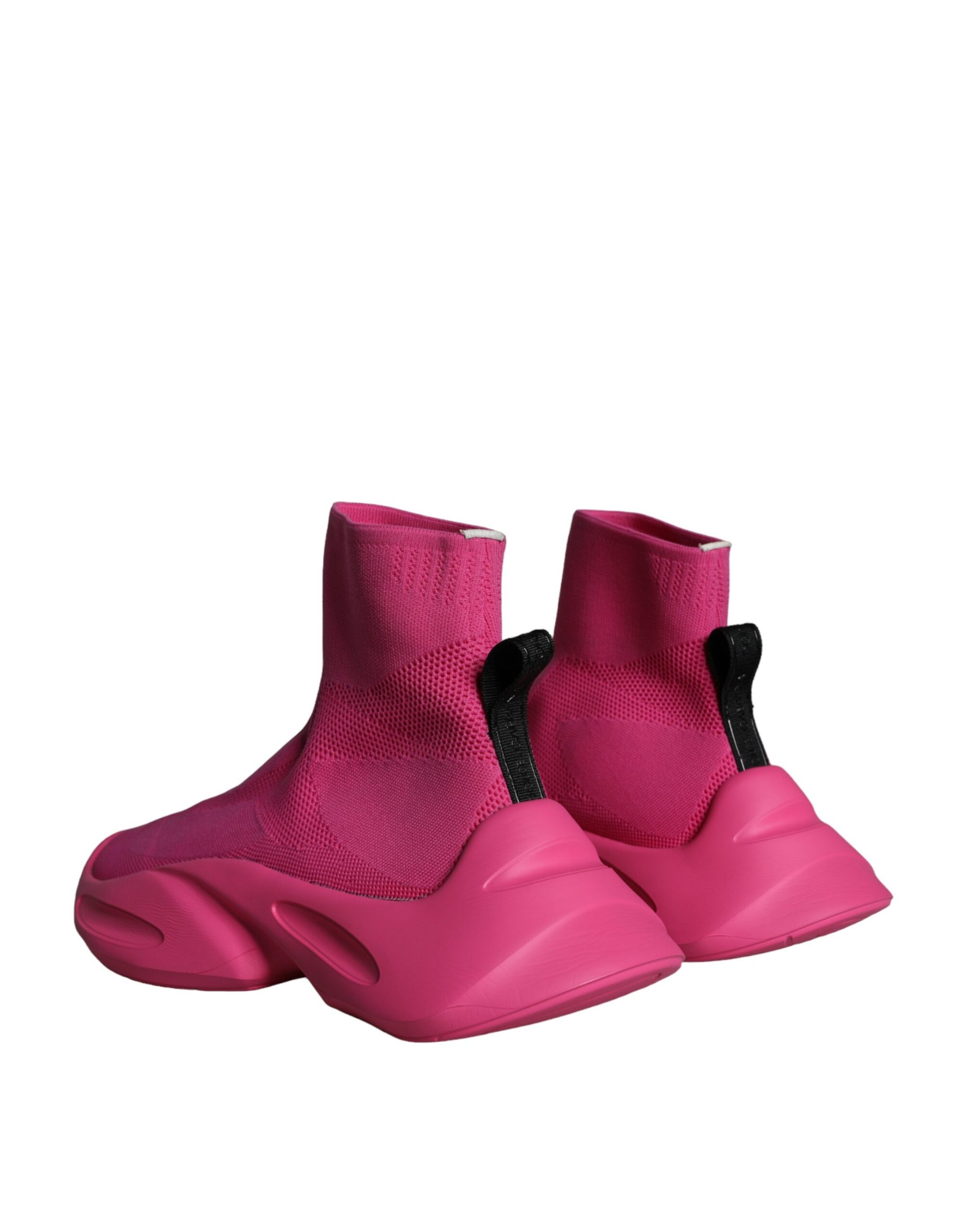 Dolce & Gabbana Pink Logo Print Slip On Socks Sneakers Shoes – EU44/US11 par Dolce & Gabbana | Disponible sur Sandy Store ByNet