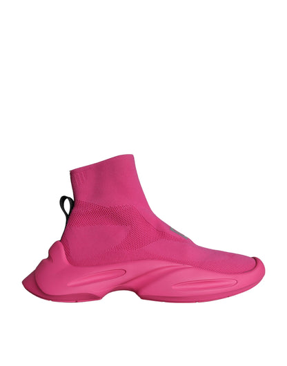 Dolce & Gabbana Pink Logo Print Slip On Socks Sneakers Shoes – EU44/US11 par Dolce & Gabbana | Disponible sur Sandy Store ByNet