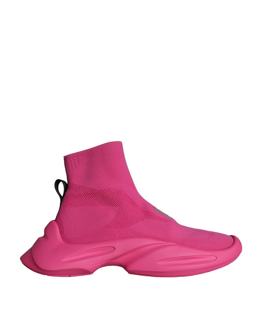 Dolce & Gabbana Pink Logo Print Slip On Socks Sneakers Shoes – EU44/US11 par Dolce & Gabbana | Disponible sur Sandy Store ByNet