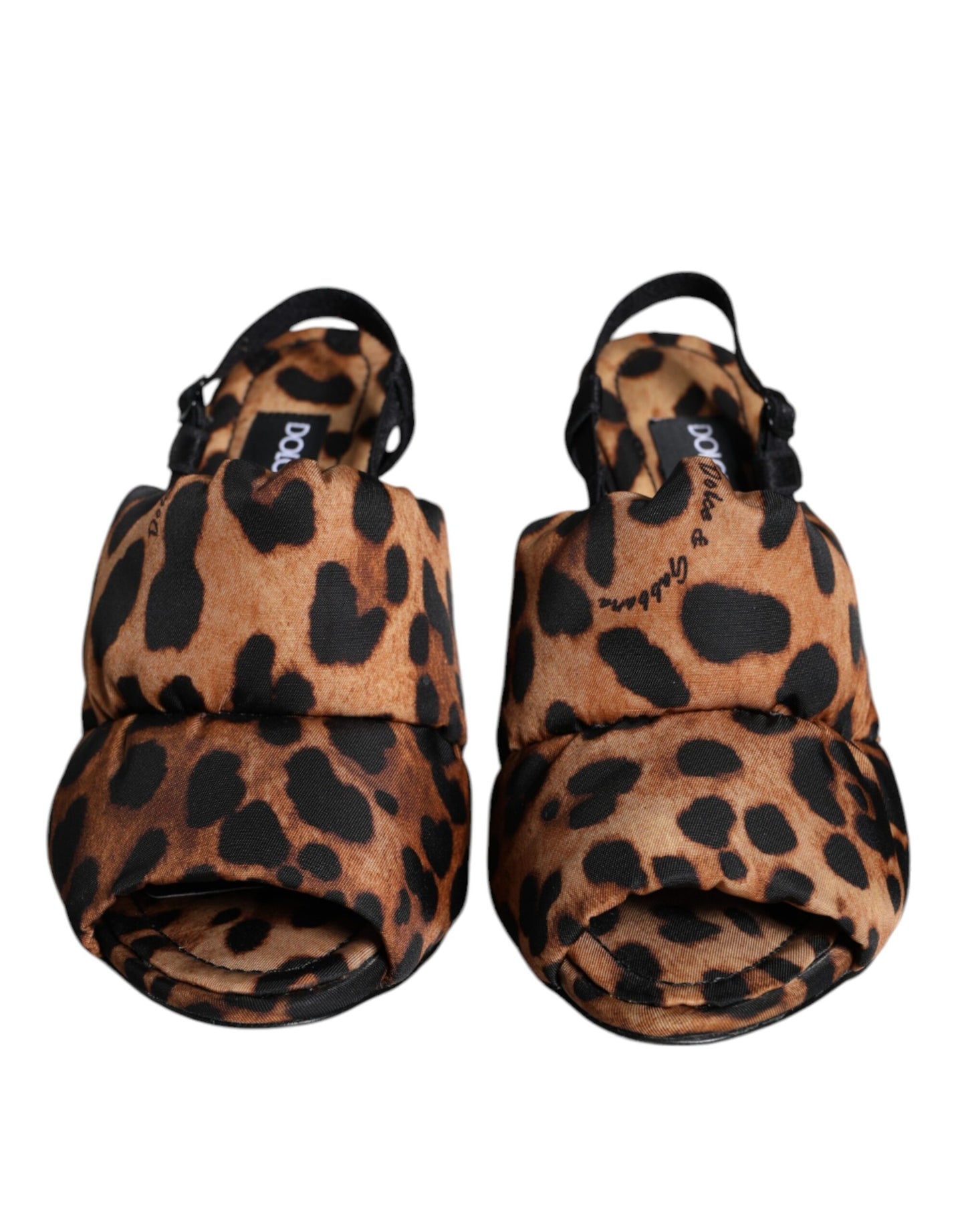 Dolce &amp; Gabbana Zapatos con sandalias con tira trasera Keira de leopardo marrón