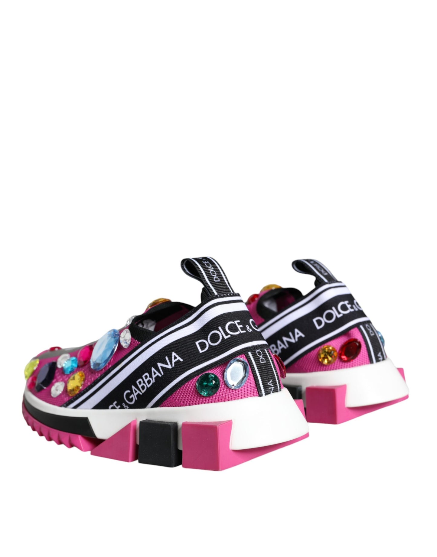 Dolce &amp; Gabbana Zapatillas bajas con cristales de Sorrento en rosa Zapatos