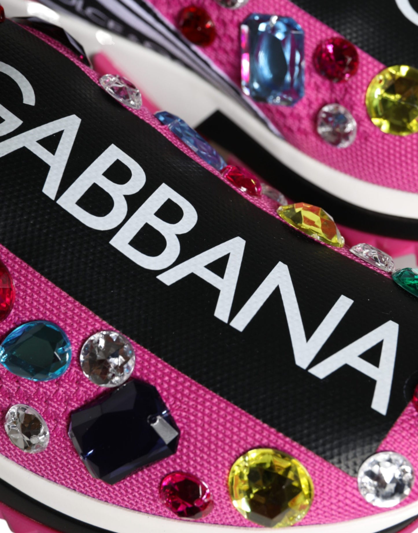 Dolce &amp; Gabbana Zapatillas bajas con cristales de Sorrento en rosa Zapatos