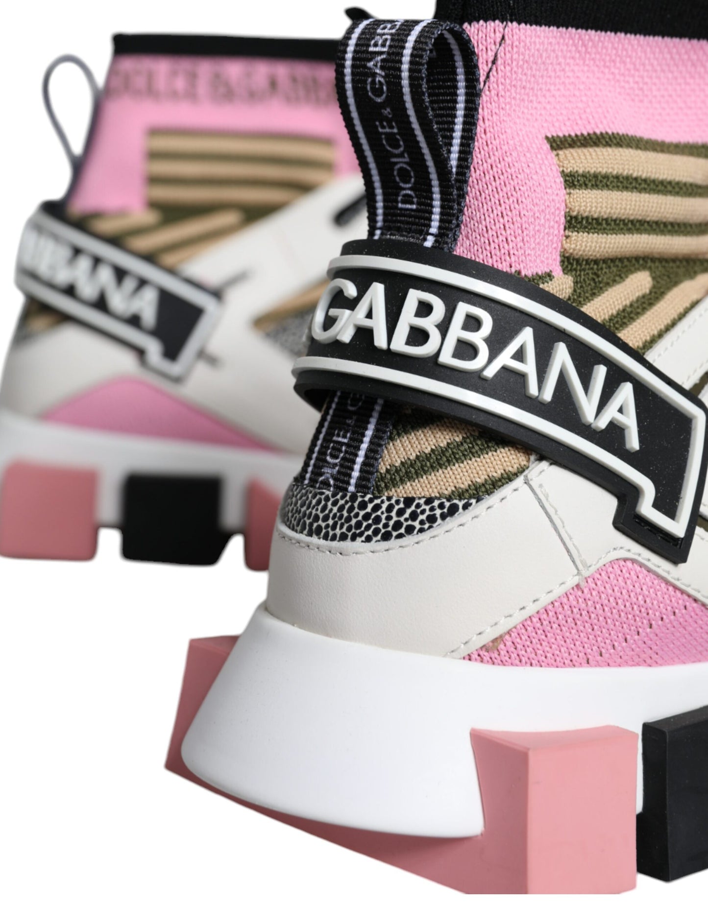 Dolce &amp; Gabbana Calcetines Sorrento multicolores Zapatillas deportivas con logo Zapatos