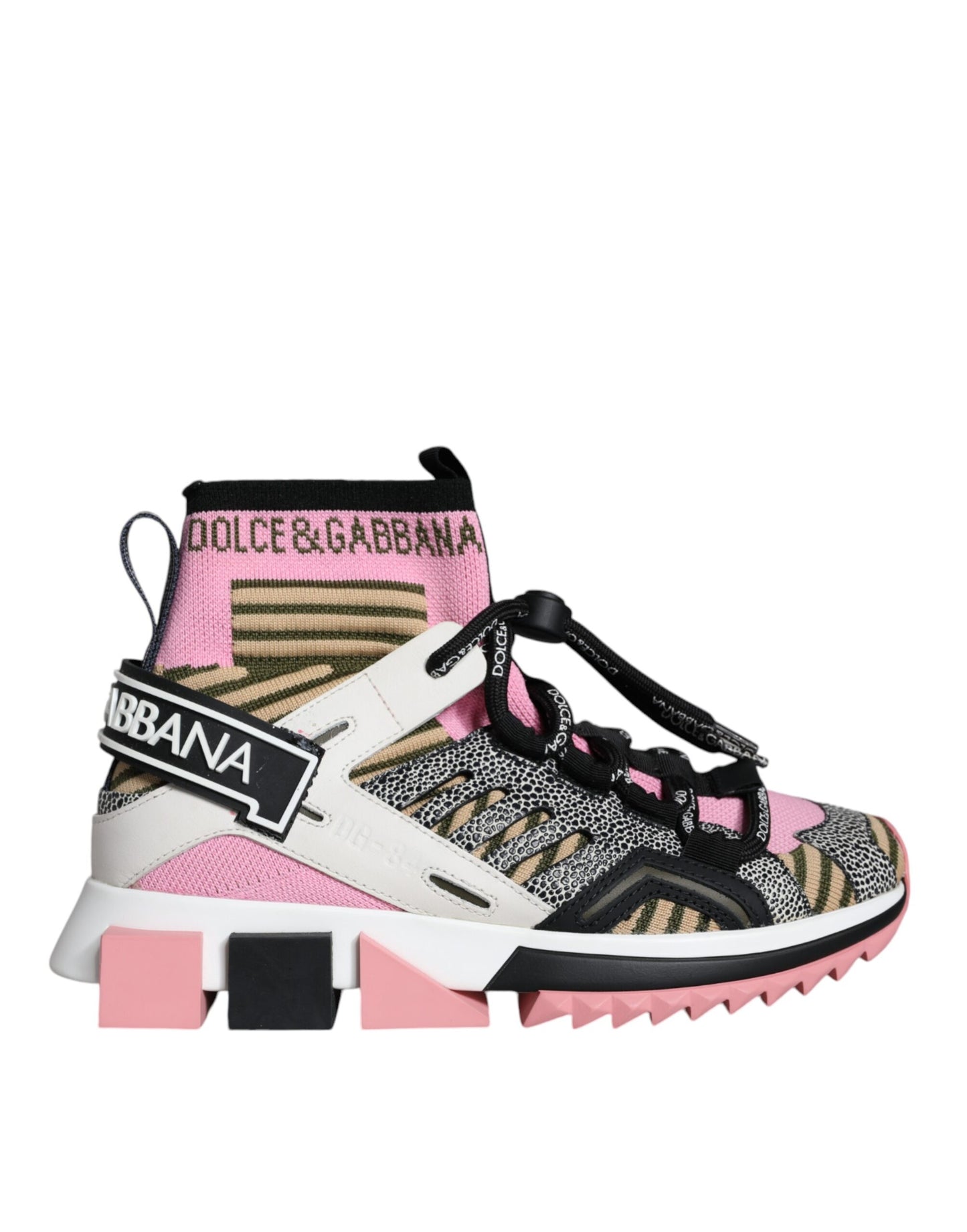 Dolce &amp; Gabbana Calcetines Sorrento multicolores Zapatillas deportivas con logo Zapatos