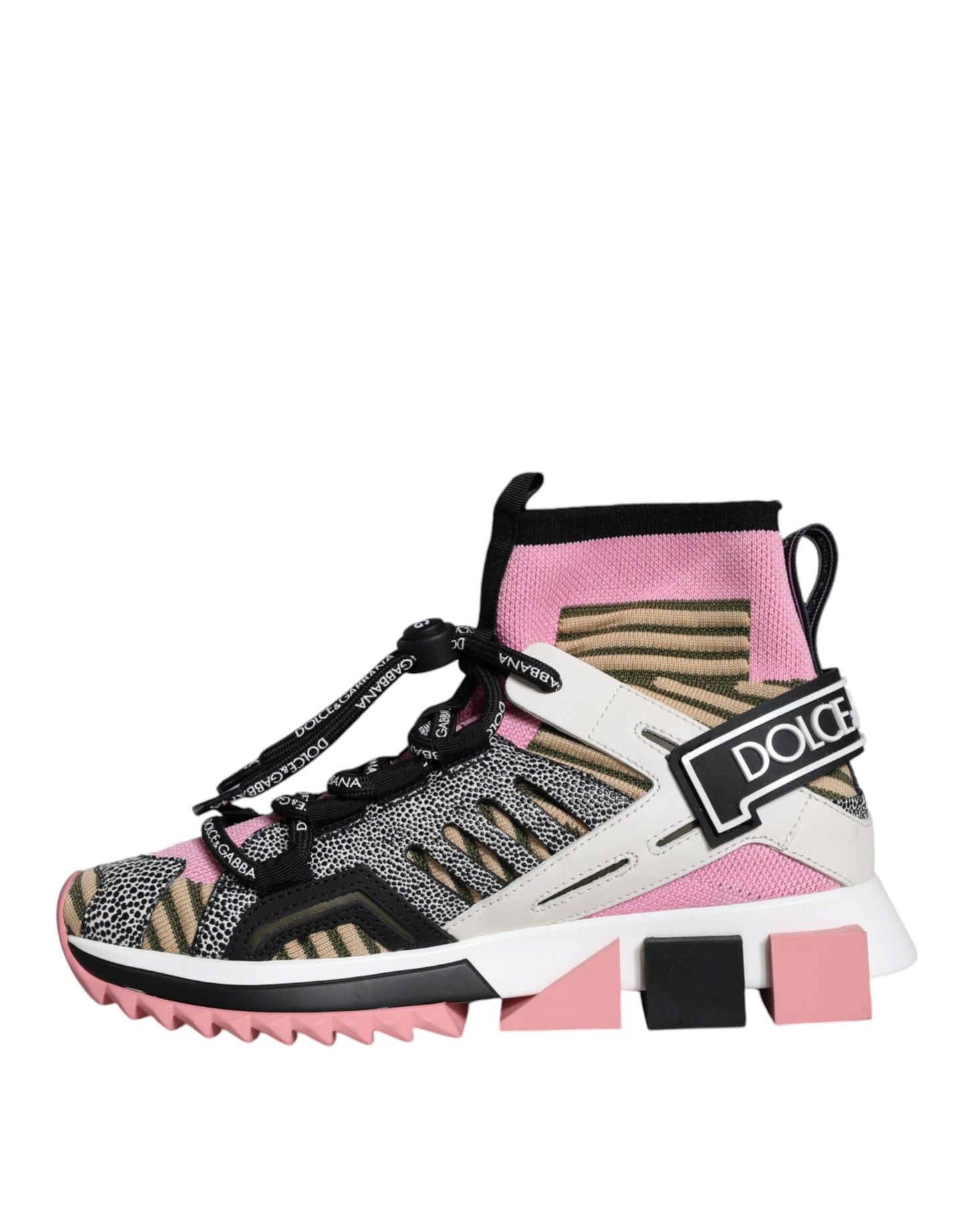 Dolce &amp; Gabbana Calcetines Sorrento multicolores Zapatillas deportivas con logo Zapatos