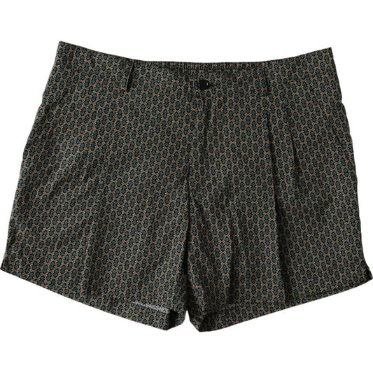 Maillot de bain short de bain à motifs marron Dolce &amp; Gabbana
