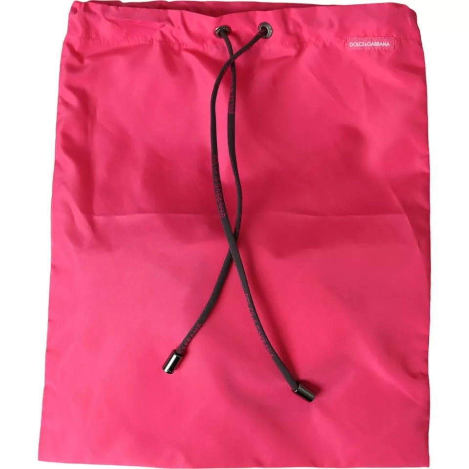 Maillot de bain Dolce &amp; Gabbana en nylon rose avec logo DG pour homme