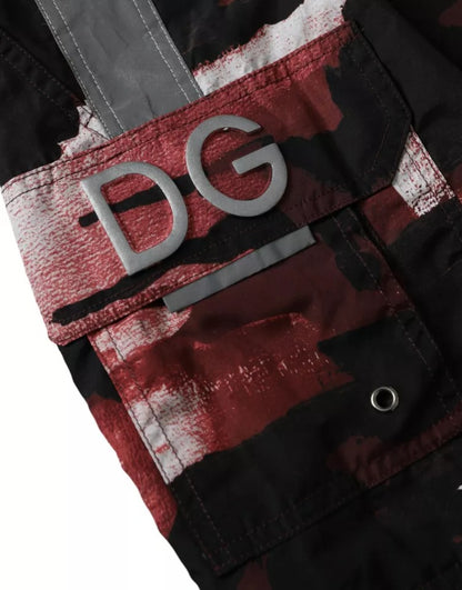 Maillot de bain short de plage Dolce &amp; Gabbana à logo DG multicolore camouflage