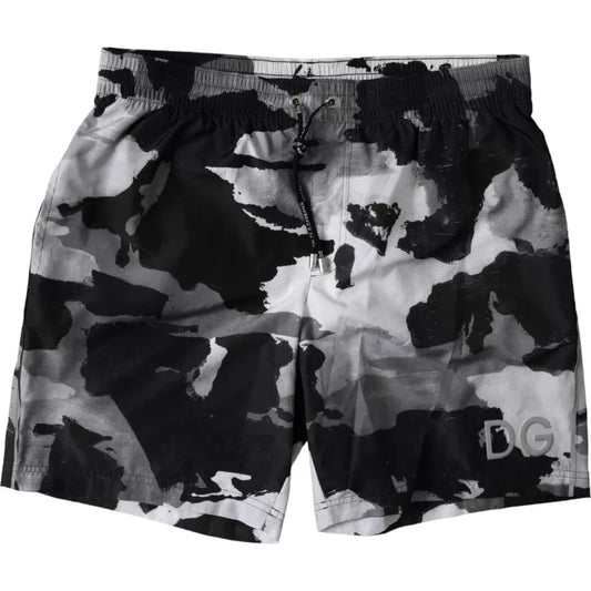 Maillot de bain short de plage Dolce &amp; Gabbana à logo DG multicolore camouflage