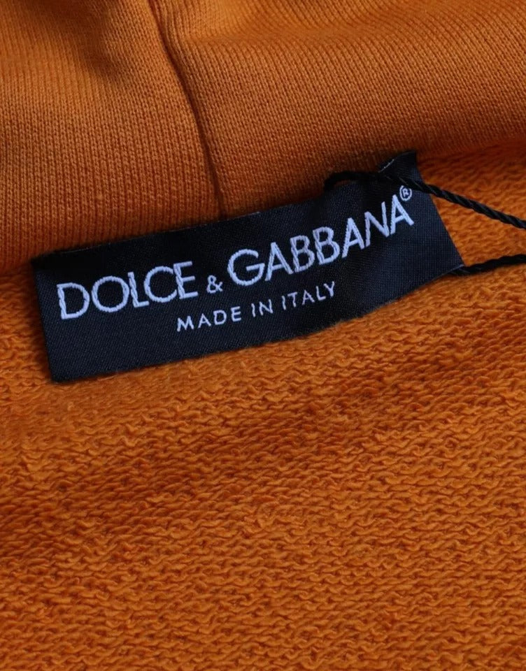 Dolce &amp; Gabbana Sudadera con capucha naranja Suéter