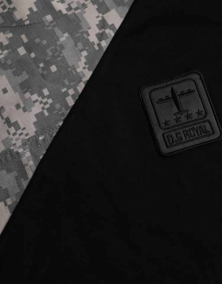 Dolce &amp; Gabbana Multicolor Camouflage Cotton Round Neck Men T-shirt