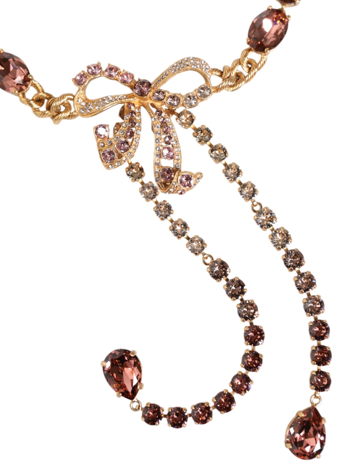Ceinture Dolce &amp; Gabbana en laiton doré ornée de cristaux