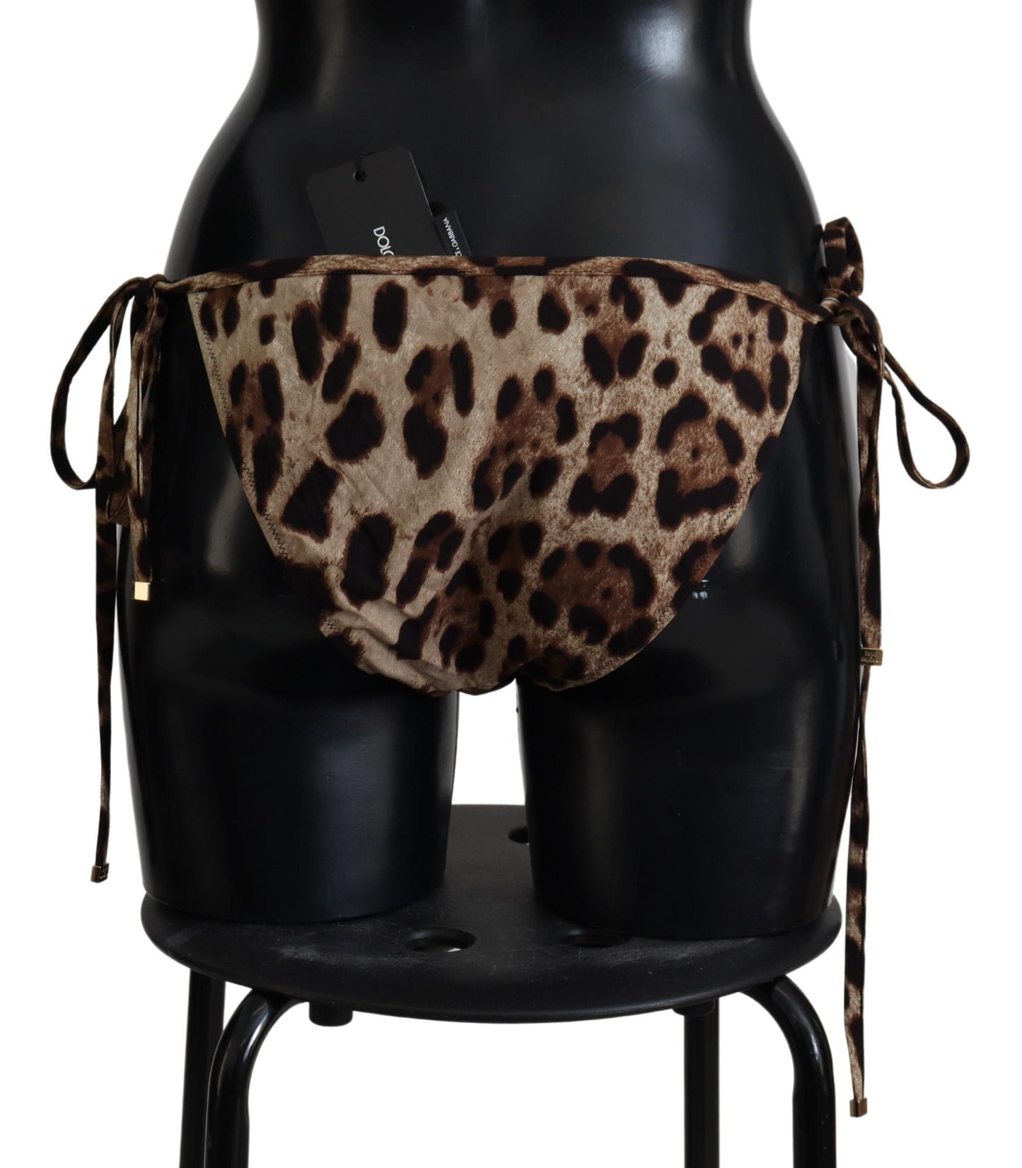 Dolce &amp; Gabbana Bañador con estampado de leopardo marrón Bañador Braguita de bikini