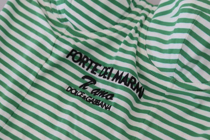 Dolce &amp; Gabbana Traje de baño de una pieza con rayas verdes y blancas