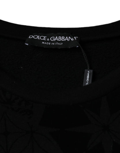 Dolce &amp; Gabbana Jersey tipo sudadera con cuello redondo y estampado negro