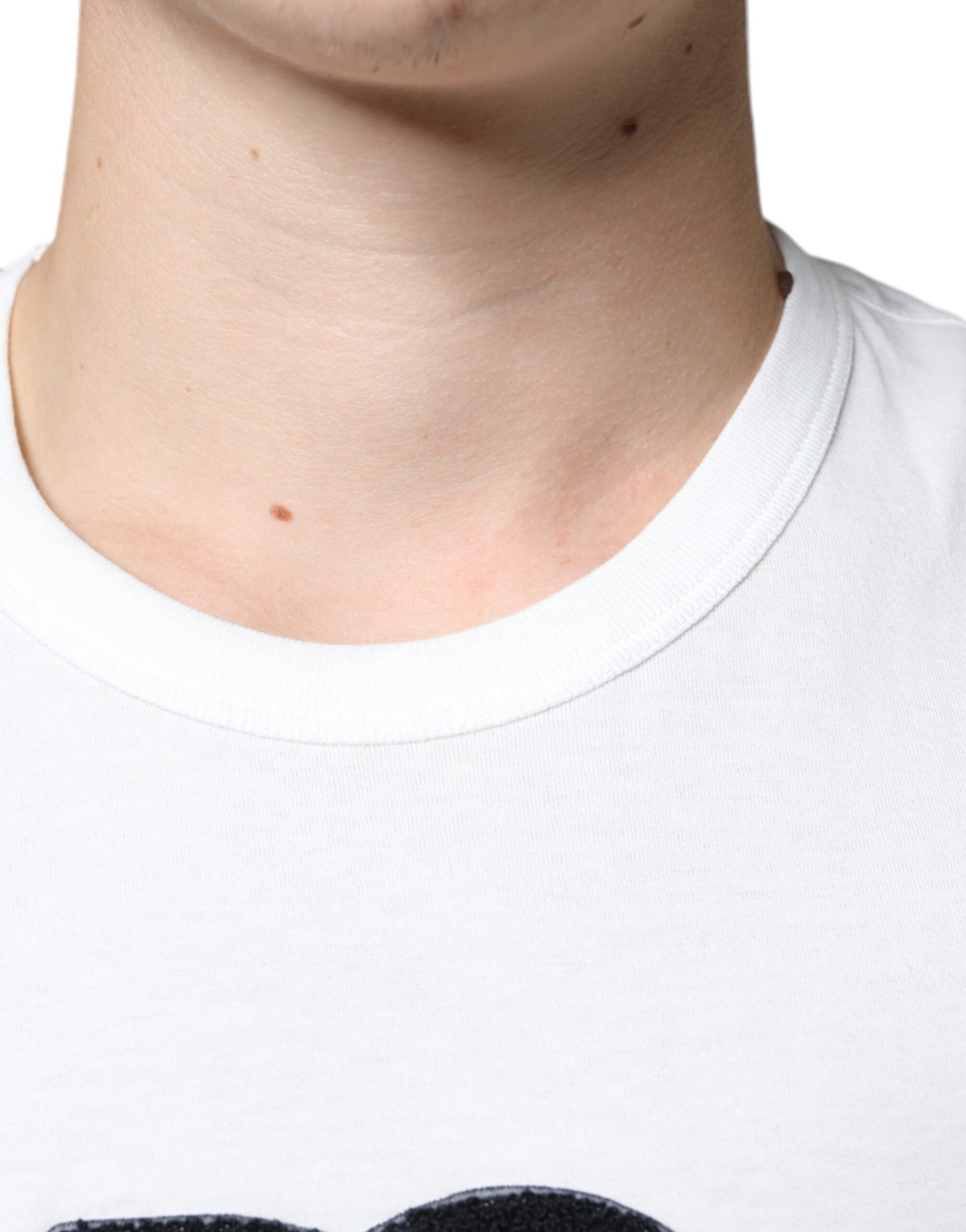 Dolce &amp; Gabbana Camiseta blanca con logo DG de algodón