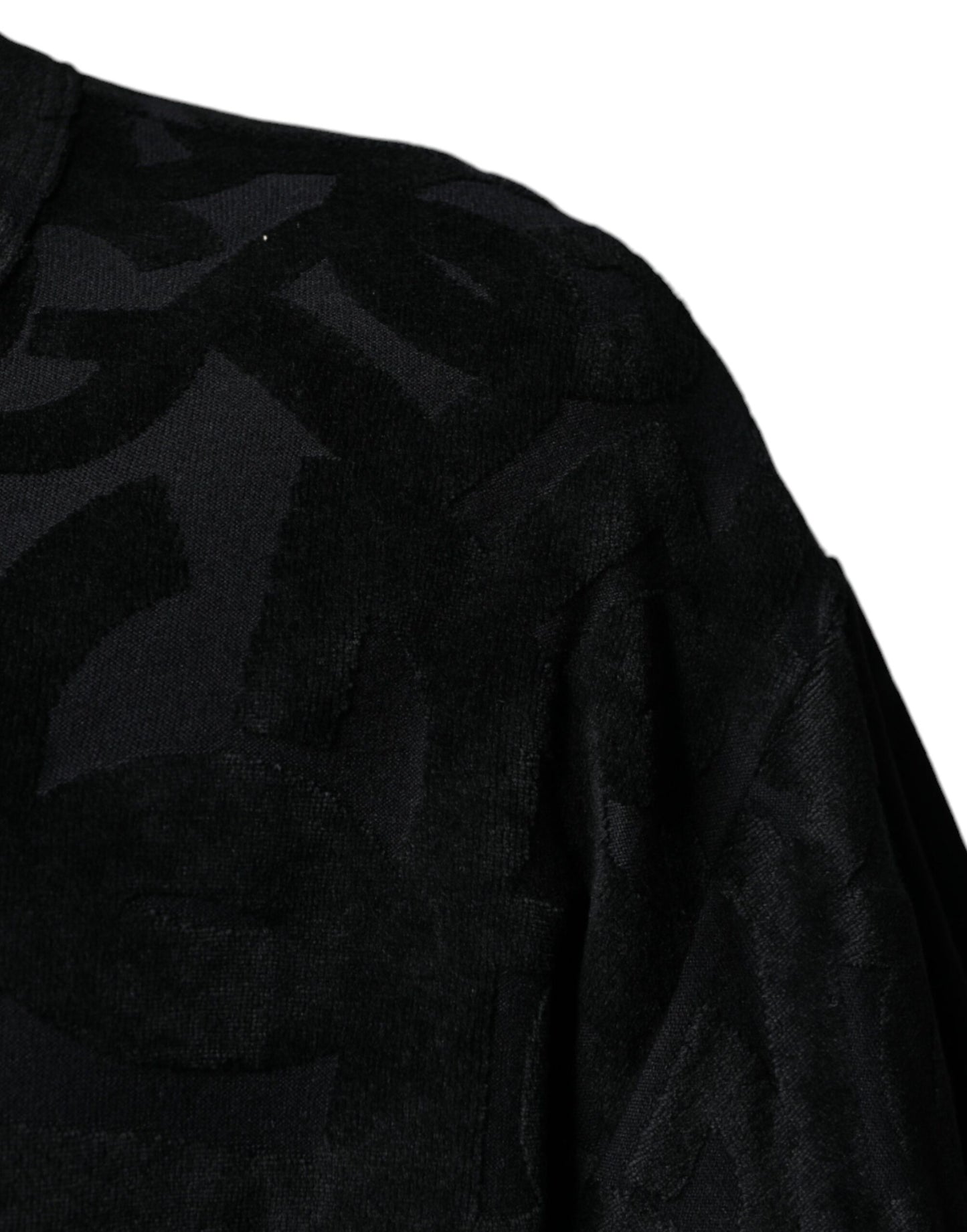 Dolce &amp; Gabbana Camiseta negra con estampado del logo DG Mania