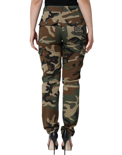 Dolce &amp; Gabbana Multicolor Camouflage Cargo Pants