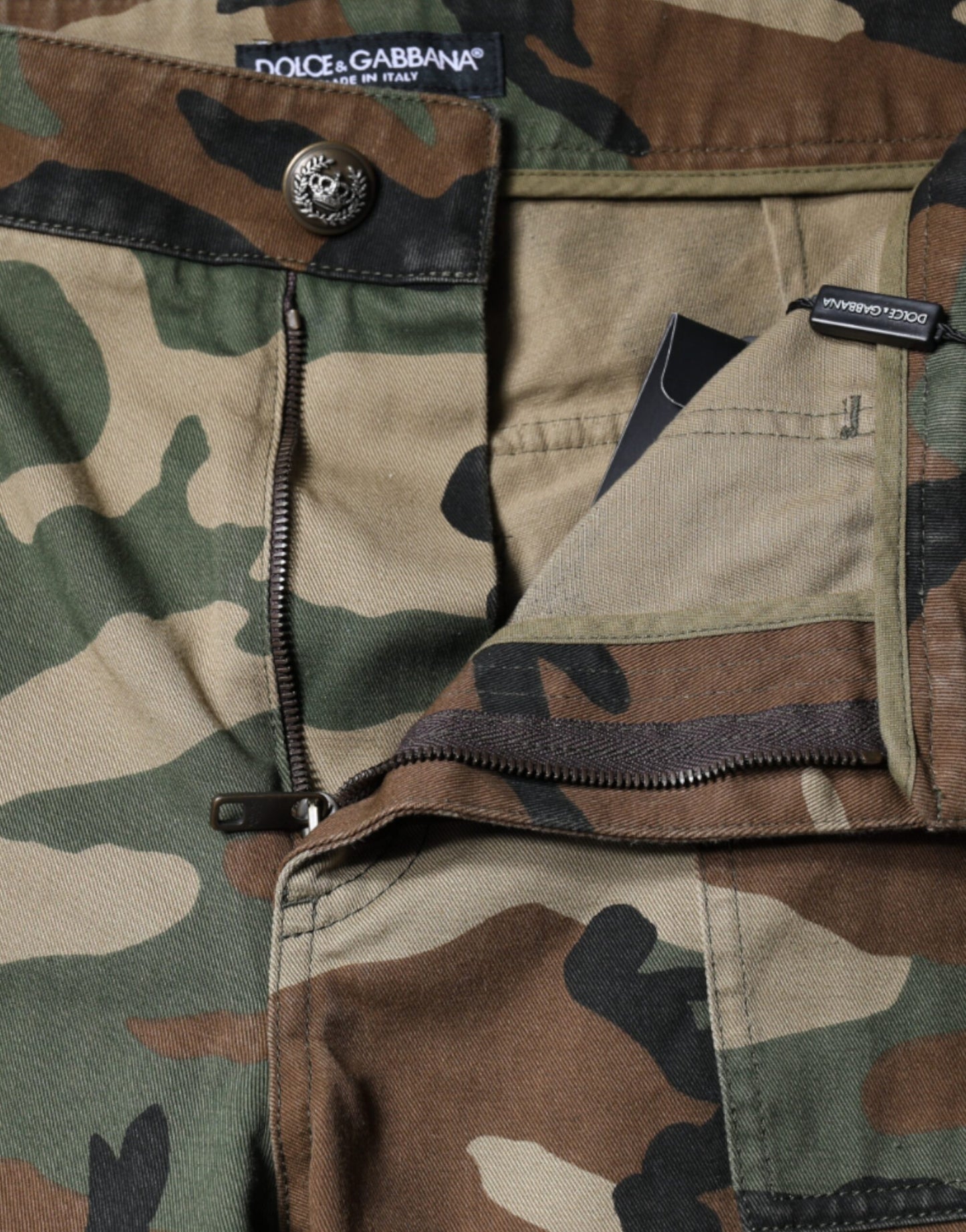 Dolce &amp; Gabbana Multicolor Camouflage Cargo Pants