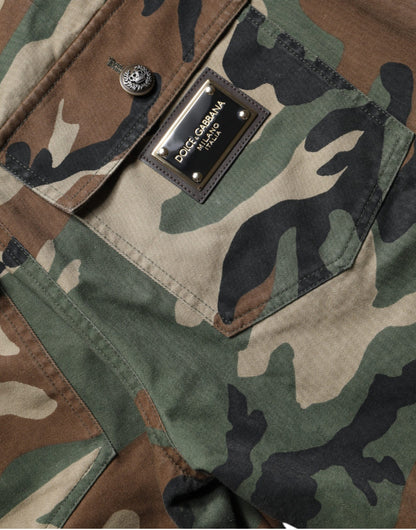 Dolce &amp; Gabbana Multicolor Camouflage Cargo Pants